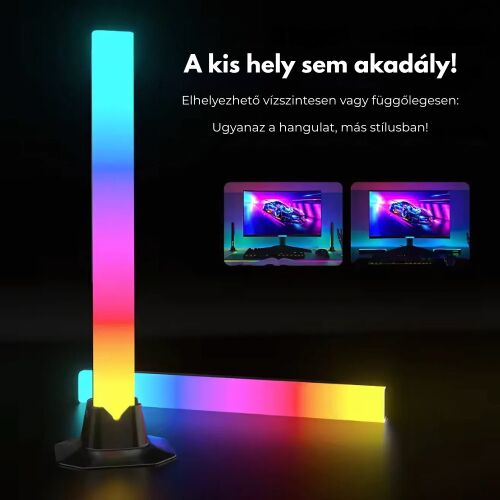 Všestranná Okos RGB LED svetelná lišta, horizontálne alebo vertikálne umiestnenie