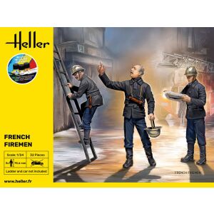 Heller Francia Tűzoltók Makett - 1:24 Méretarány - Doboz Művészete - Heller