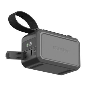 Sandberg Survivor Powerbank 100W 40000 mAh, robuster tragbarer Ladegerät mit Griff und mehreren Anschlüssen - Sandberg