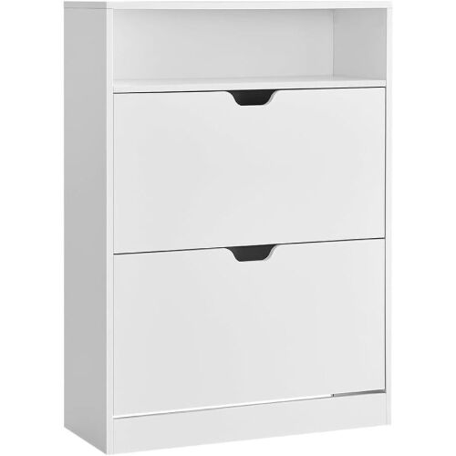 Ormarić za cipele na 3 razine, 24 x 80 x 102 cm, bijeli | VASAGLE 138814957