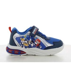 Adidași cu lumini Sonic the Hedgehog albaștri pentru copii, vedere laterală - Modă și îmbrăcăminte