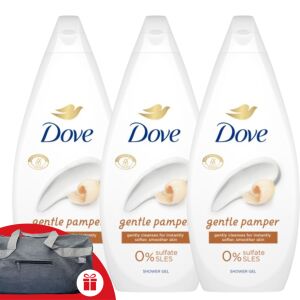 Dove Gentle Pamper Kremowy żel pod prysznic 3x450ml z darmową torbą sportową Dove - Dove