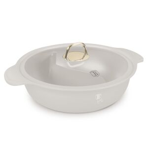 Berlinger Haus BH-8628 Sahara Collection Cream Hot Pot with Lid, 30cm, angled view - Cookware & bakeware