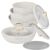 Berlinger Haus BH-8253 Sahara Collection 9-Piece Cookware Set - Cream, stackable pots and pans with detachable handle
