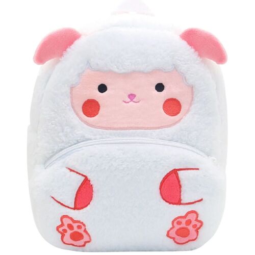 Batoh do materskej školy pre predškolákov WePro Store, model jahňacieho, plyšový, 26x24x10 138818839