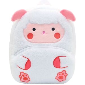 Kindergartenrucksack für Vorschulkinder WePro Store, Lammmodell, Plüsch, 26x24x10