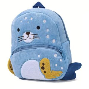 Kindergartenrucksack für Vorschulkinder WePro Store, Modell Foca, Plüsch, 26x24x10