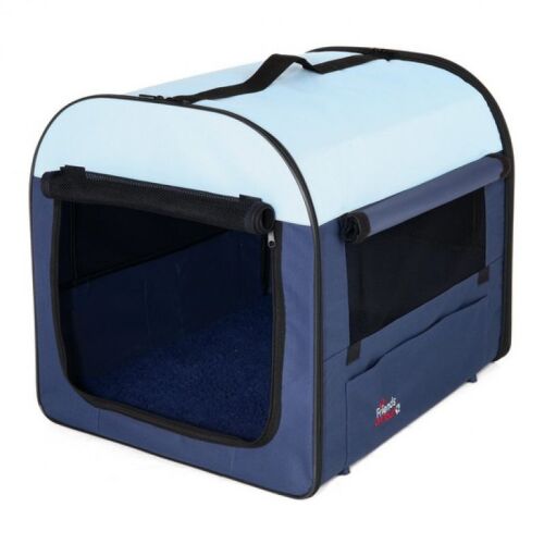 Trixie Basic Mobil Kennel - Utazótáska - M 55x65x80cm - Kék