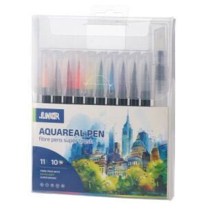 Junior Aquareal Ecsetfilc Készlet - 10+1 db Vízbázisú
