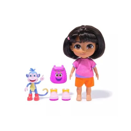Set za igru s lutkom Dora istraživačica s majmunom Čizmom i ruksakom