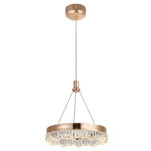 LAMPA WISZĄCA LED LHJ097-CP JASNE RÓŻOWE ZŁOTO 138847308 - Lampy i oświetlenie