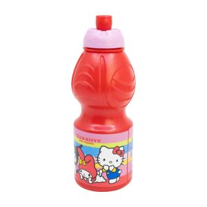 Hello Kitty Piros Sportkulacs 400ml, BPA-mentes - Étel & Ital hordozó