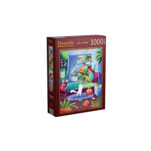 Magnolia - Girl & Cats 1000 db-os puzzle (7051) 138851663 - Puzzle