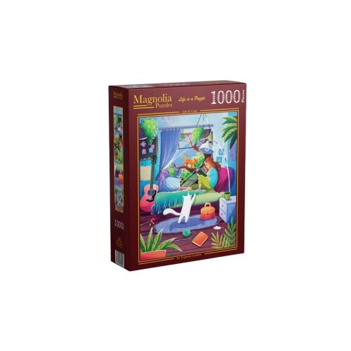 Magnolia - Girl & Cats 1000 db-os puzzle (7051) 138851663