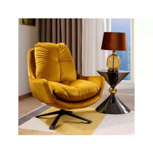 Mira Dohányzóasztal - Fekete, Arany Díszgömb, Rozsdamentes Acél 144398519 - Dohányzóasztal