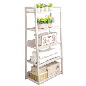 Regał biały nowoczesny do przechowywania 5 półek 138864006 - Meble do salonu