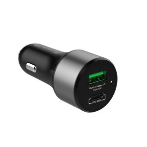 Crong-Power-Kfz-Ladegerät, 1 x USB-A, 1 x USB-C-Ladegerät (CRG-PWRC-USBC63-BLK) 138868045 - Autoladegeräte