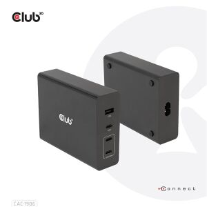 Club3D CAC-1906 132W Utazó Töltő - 3x USB-C, 1x USB-A 138868250 - Club3D
