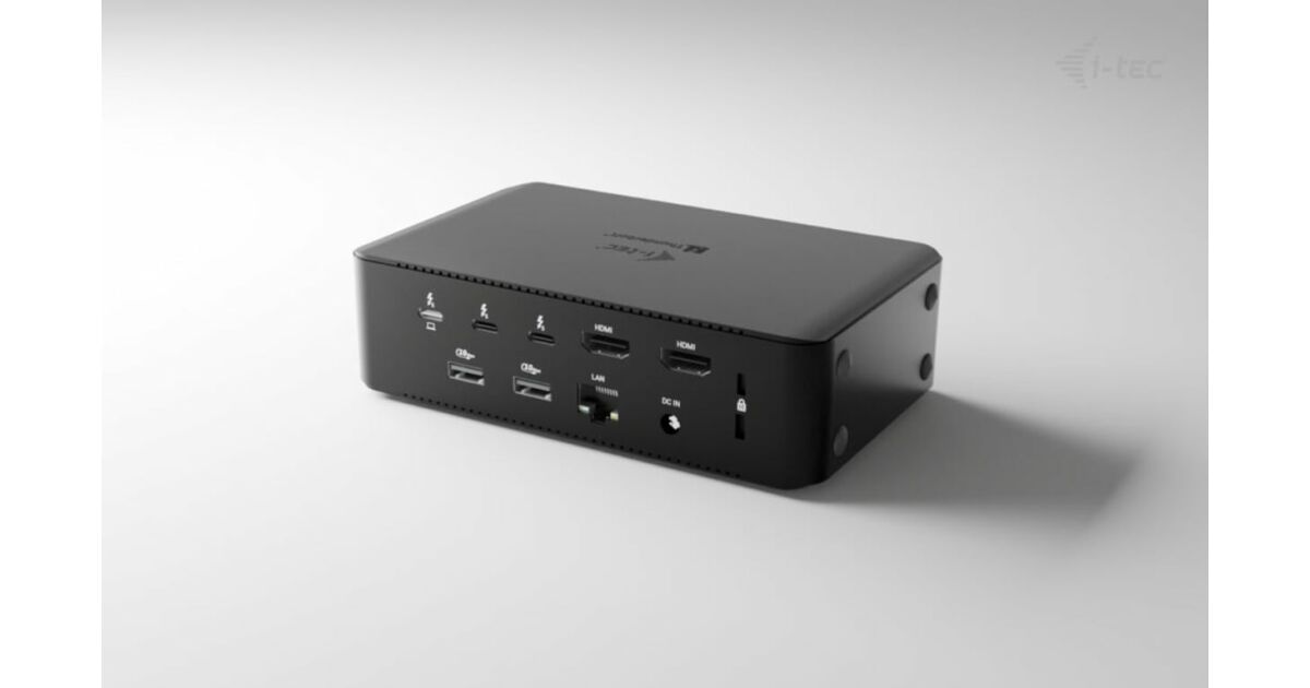 Station d'accueil I-tec Thunderbolt Double écran 4x USB 3.0 2x USB-C 2x
