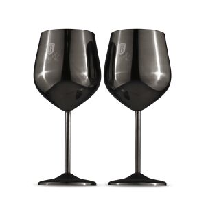 Berlinger Haus Black Rose Collection set od 2 metalne čaše za vino - Serviranje hrane
