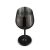 Top view of Berlinger Haus Black Rose Collection metal wine glass