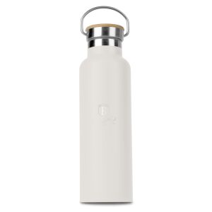 Berlinger Haus Sahara Kollektion Creme Wasserflasche mit Bambusdeckel - Trinkflaschen