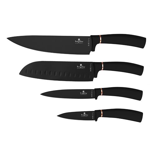 Berlinger Haus Black Rose Set de 4 cuțite - Negru și Aur Roz
