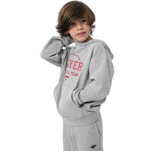 Jungen Sweatshirt 4F cool hellgrau meliert HJZ22 JBLM006 27M 138892285 - Pullover für Kinder