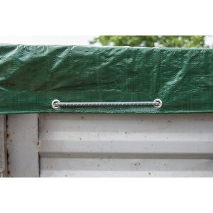 Gumis Szalag - 0,8 cm x 50 m - Szürke - Ponyvarögzítő, Csomagrögzítő