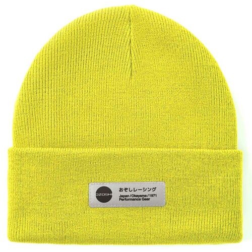 Ozoshi Haichi Cuffed Beanie Lime OWH20RCFB005 138892516