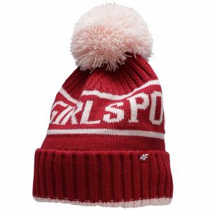 Pălărie roșie 4F pentru fete HJZ22 JCAD005 62S