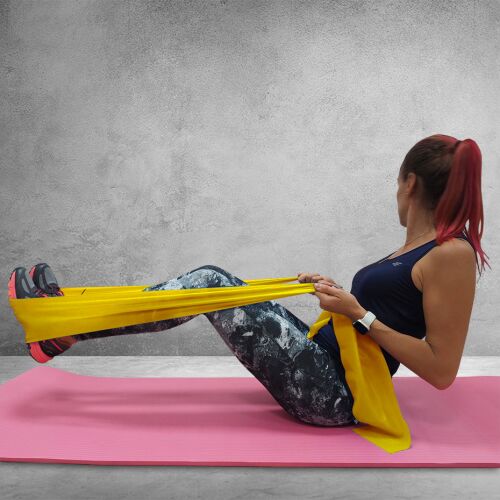 Fitness Profit Ľahká guma 120x15x0,35cm Žltá DK 2227 138892721