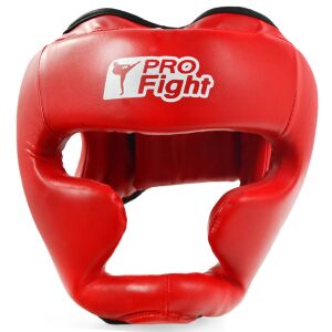 Cască de box Profight 705 PU Roșie Senior