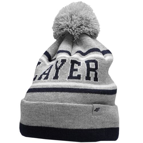 Căciulă băiețel 4F gri deschis melanj HJZ22 JCAM005 27M 138892764
