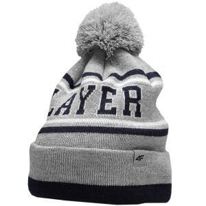 Chlapčenská čiapka 4F, svetlosivá melanžová HJZ22 JCAM005 27M