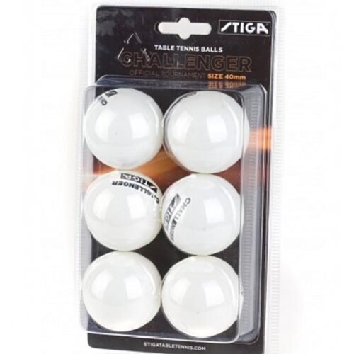 Stiga Challenger Asztalitenisz Labda - Fehér, 6 db 138893056