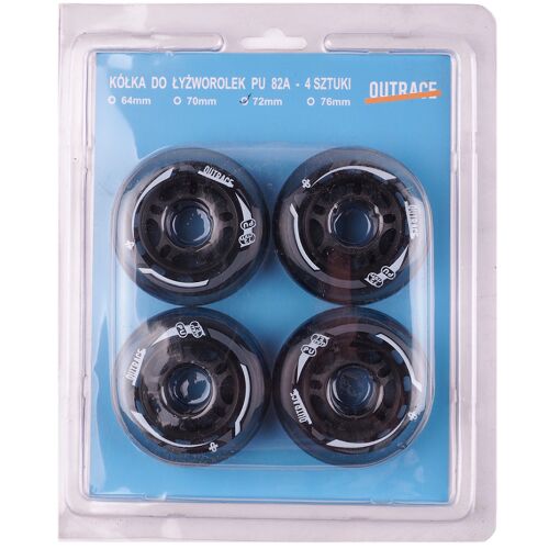 Outrace 72 mm Inline-Skate-Räder