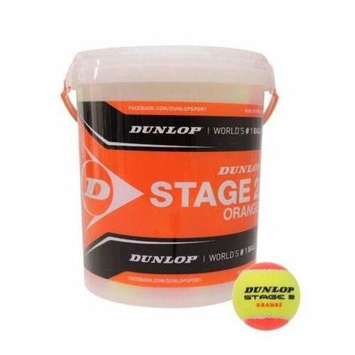 Tenisové loptičky DUNLOP STAGE 2 ORANGE 60-vedier ITF
