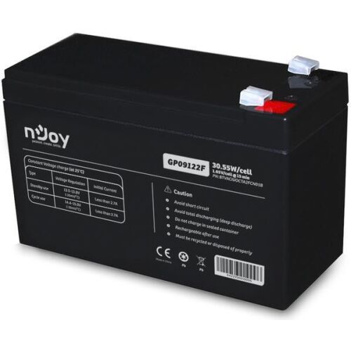 NJOY 12V 9Ah AGM Akkumulátor - UPS és Riasztórendszer Akkumulátor 138896267