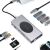 Multifunkciós 13 portos USB-C HUB vezeték nélküli töltővel, HDMI, VGA, USB-C, SD/microSD kártyaolvasóval, audio csatlakozóval, RJ-45-el és USB 3.0 portokkal