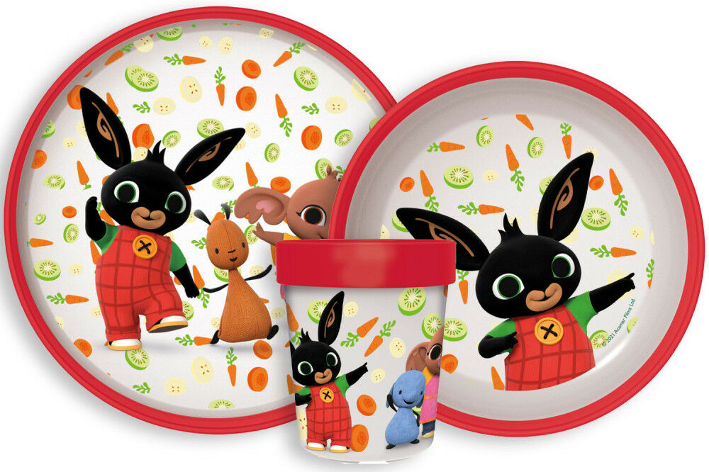 Bing Nyuszi Csúszásmentes Étkezőkészlet - 3 részes, Mikrózható