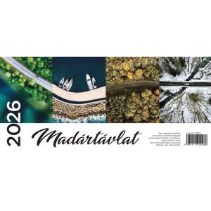 2026-os asztali naptár képes, heti beosztással, madártávlat - Naptár