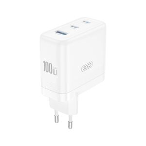 XO CE35 100W Fehér USB-C és USB-A Hálózati Töltő - XO