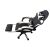 GOBORELAX black and white gaming chair with extended footrest