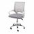 Pepita ergonomikus irodai szék, fehér és szürke, elölnézet