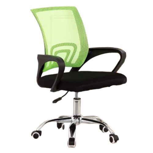 Pepita ergonomikus irodai forgószék fekete üléssel és lime zöld hálós háttámlával