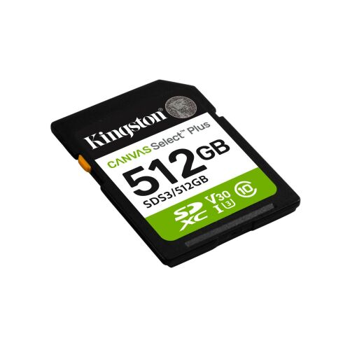 Kingston Technology Canvas Select Plus Gen3 512 Giga Bites SD UHS-I Clasa 10 (SDS3/512GB) 138916860