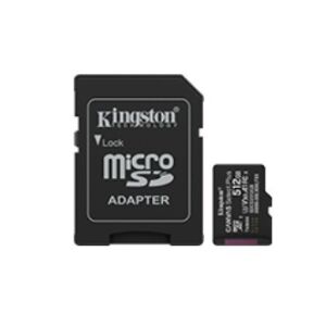 KINGSTON 512GB microSDXC Canvas Select Plus Gen3 150MB/s A1 Card + Adapter 138916822 - Kingston Karta pamięci