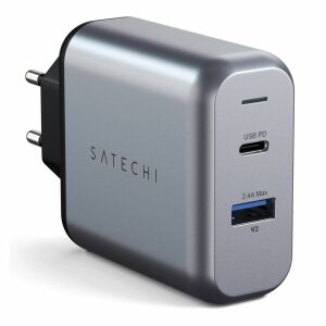 Satechi USB-C PD Gyorstöltő - Fekete/Szürke, Univerzális 138915849 - Satechi