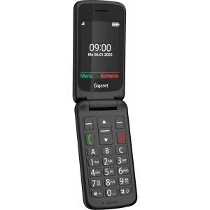 Gigaset GL595 Fekete Időseknek Mobiltelefon - SOS gomb, Nagy gombok